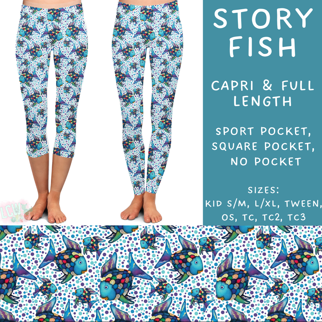 Batch #249 - October Request Run - Closes 12/6 - ETA late Jan - Story Fish Full and Capri Length Leggings