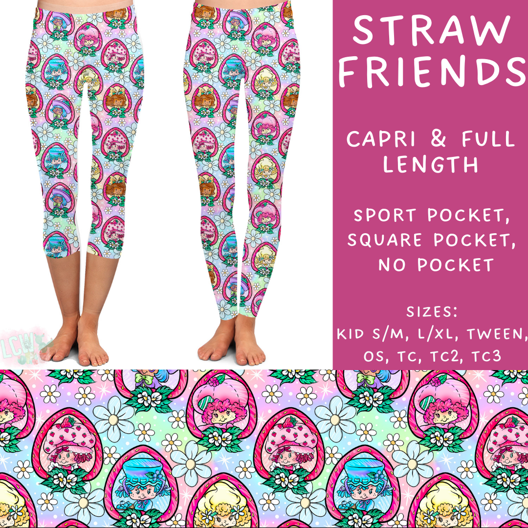 Batch #249 - October Request Run - Closes 12/6 - ETA late Jan - Straw Friends Full and Capri Length Leggings