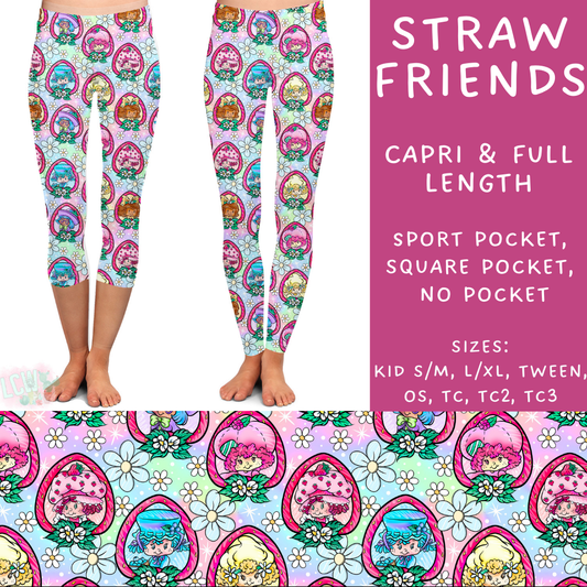 Batch #249 - October Request Run - Closes 12/6 - ETA late Jan - Straw Friends Full and Capri Length Leggings