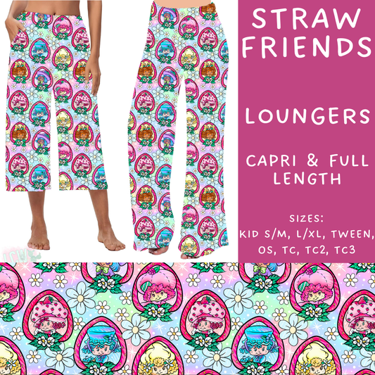 Batch #249 - October Request Run - Closes 12/6 - ETA late Jan - Straw Friends Capri and Full Length Loungers