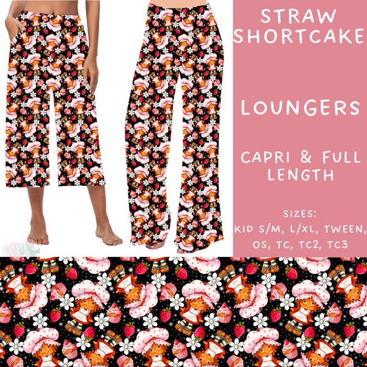 Batch #247 - Cool Characters 6 - Closes 12/2 - ETA late Jan - Straw Shortcake Capri and Full Length Loungers