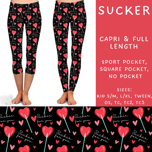 Batch #252 - Valentines Day - Closes 12/11 - ETA late Jan - Sucker Full and Capri Length Leggings