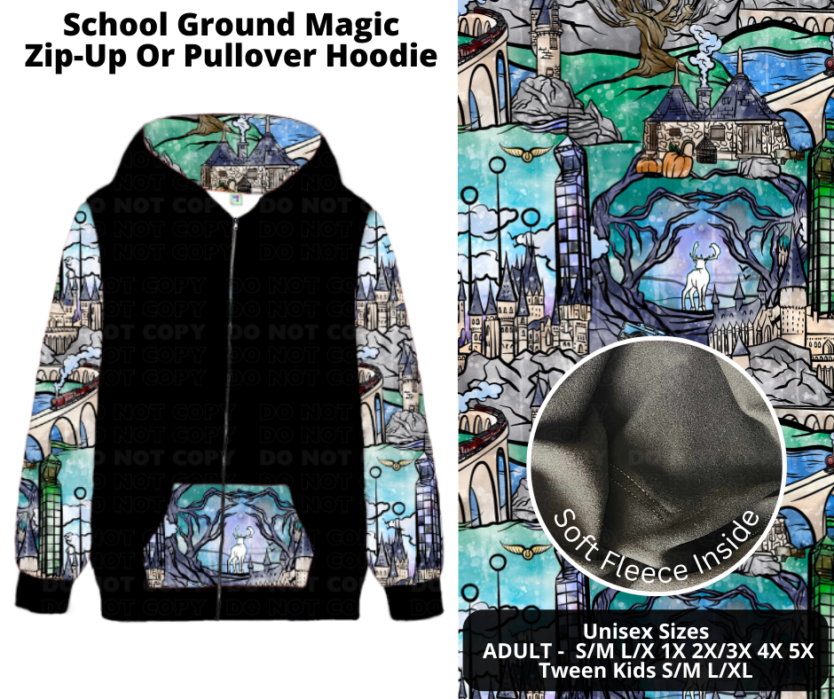 Preorder! Closes 12/2. ETA Feb. School Ground Magic Zip-Up or Pullover Hoodie