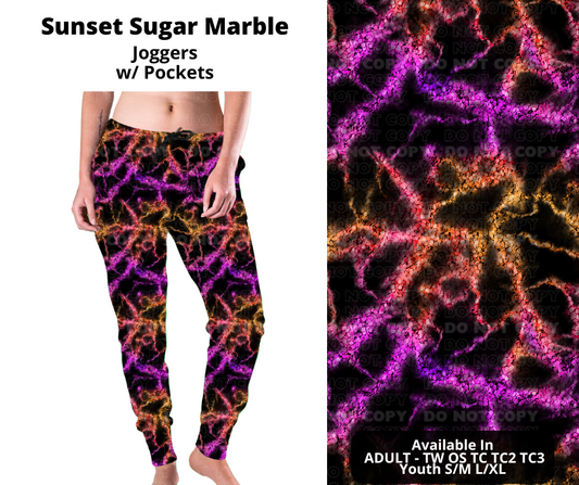 Preorder! Closes 12/2. ETA Feb. Sunset Sugar Marble Joggers