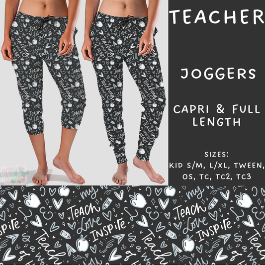 Batch #248 - Careers Collection - Closes 12/4 - ETA late Jan - Teacher Full and Capri Length Joggers