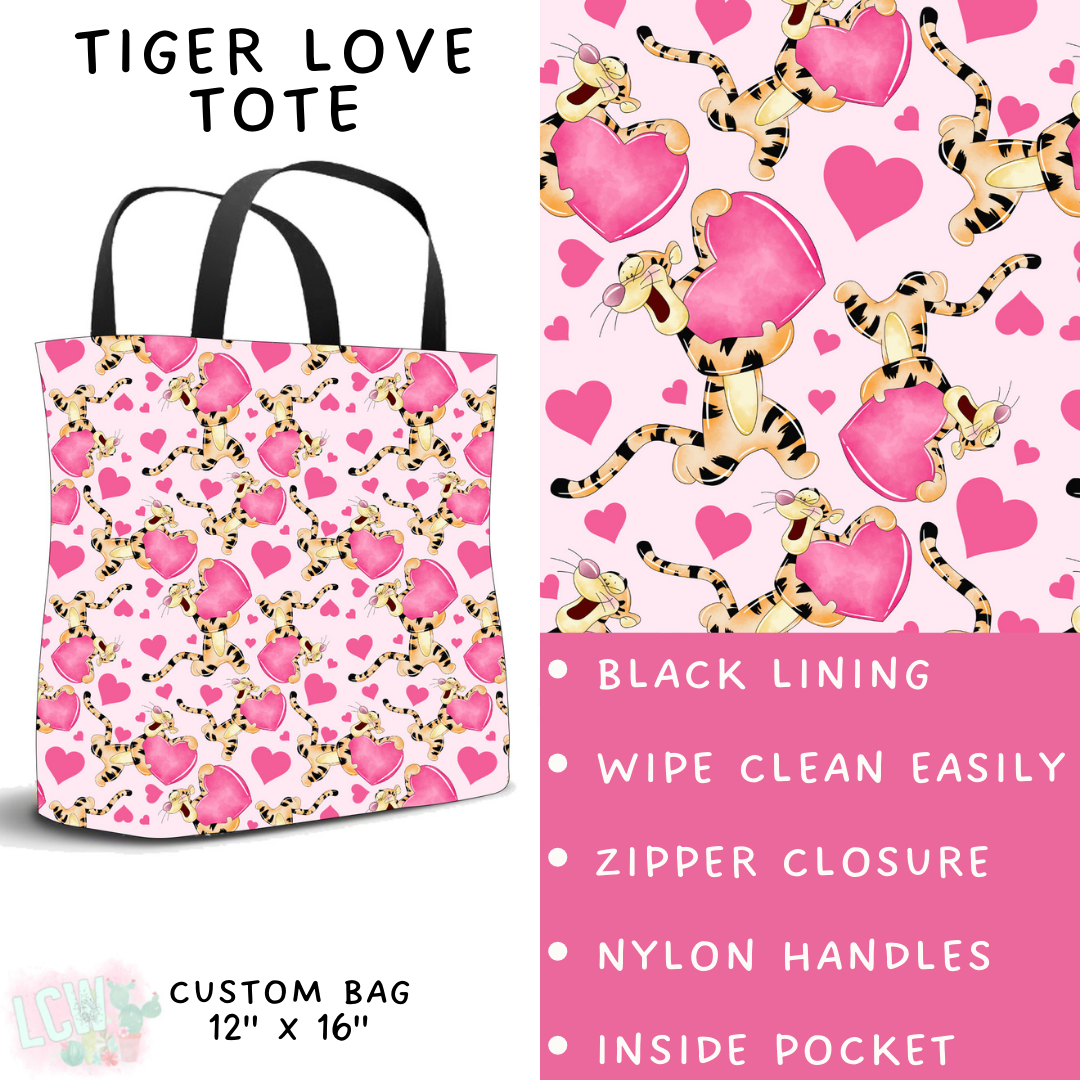 Batch #250 - Magical Valentine - Closes 12/9 - ETA late Jan - Tiger Love Tote