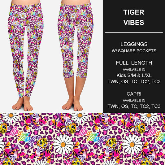 RTS - Tiger Vibes Leggings w/ Pockets