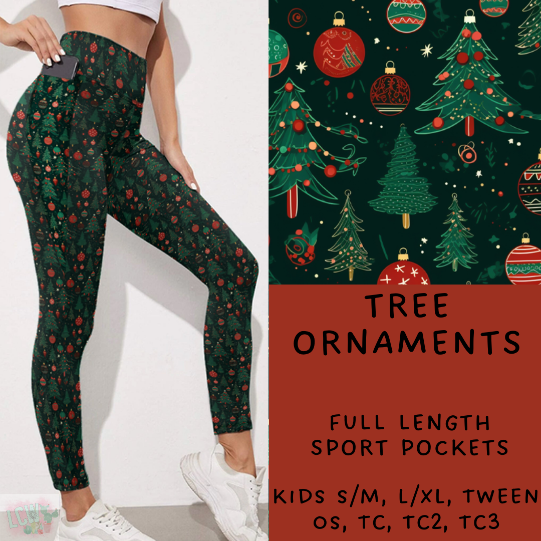 Ready To Ship - Tree Ornaments Leggings