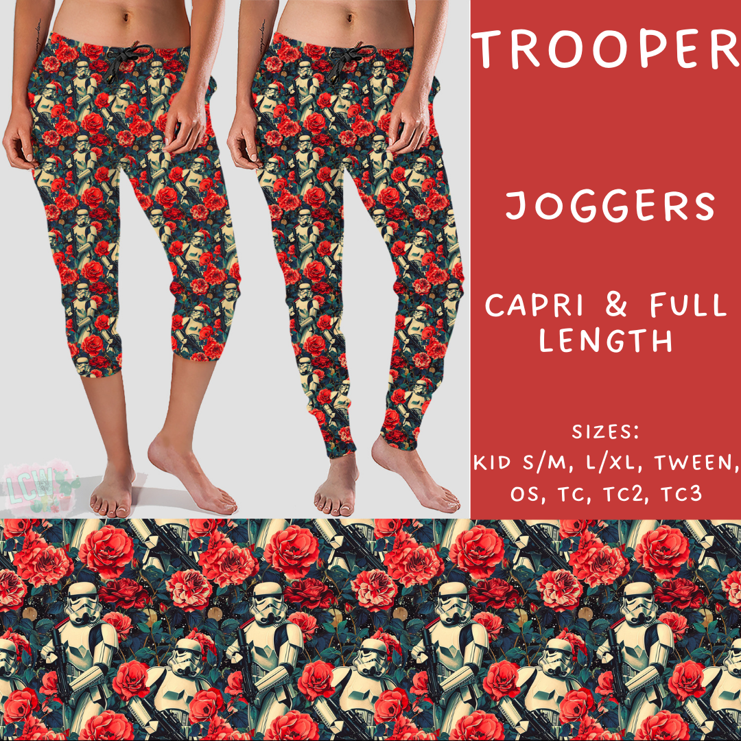 Batch #253 - Valentine Characters - Closes 12/13 - ETA mid/late Jan - Trooper Full and Capri Length Joggers