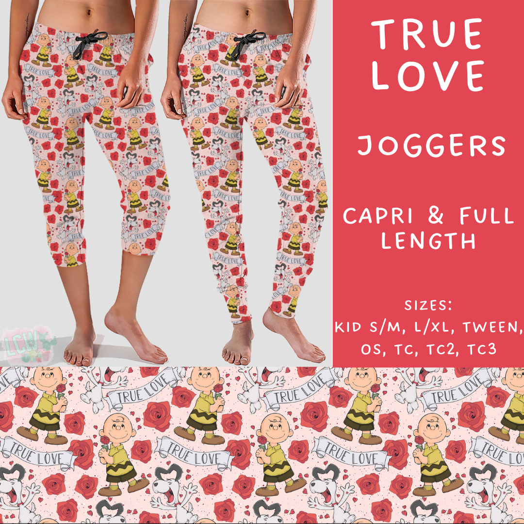 Batch #253 - Valentine Characters - Closes 12/13 - ETA mid/late Jan - True Love Full and Capri Length Joggers