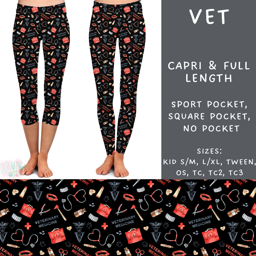 Batch #248 - Careers Collection - Closes 12/4 - ETA late Jan - Vet Full and Capri Length Leggings