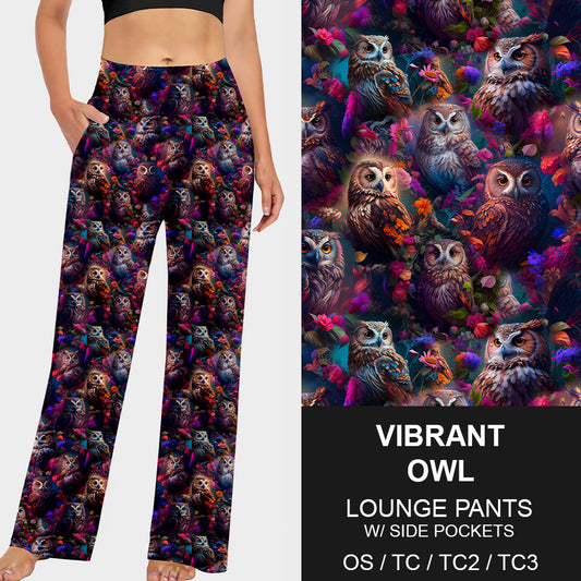 RTS - Vibrant Owl Lounge Pants