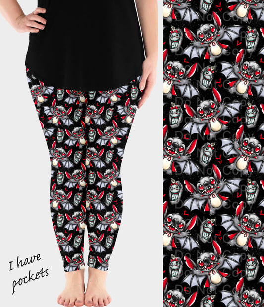 RTS - Vampire Alien Leggings w/ Pockets