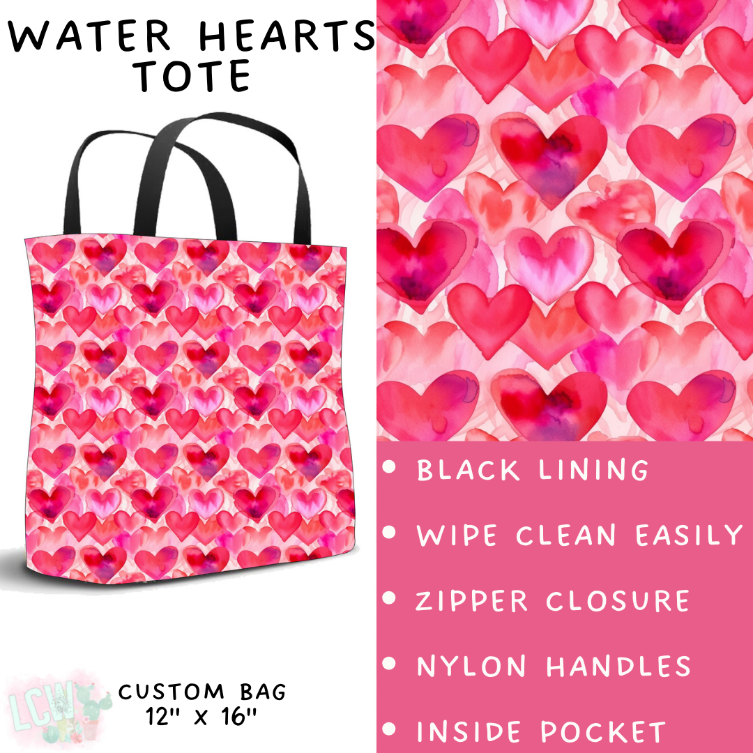 Batch #252 - Valentines Day - Closes 12/11 - ETA late Jan - Water Hearts Tote