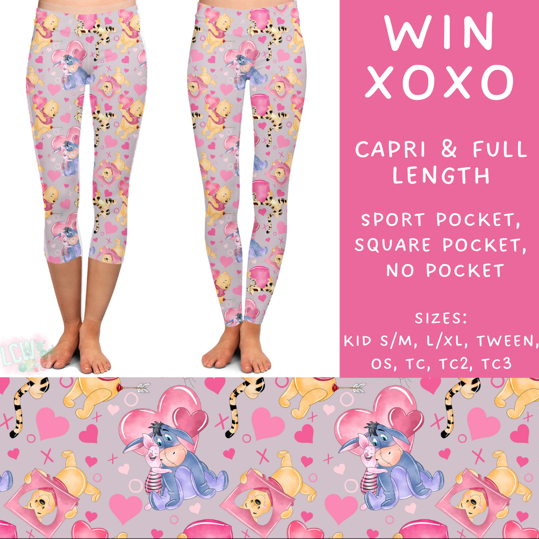 Batch #250 - Magical Valentine - Closes 12/9 - ETA late Jan - Win XOXO Full and Capri Length Leggings