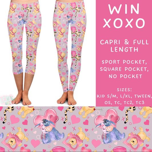 Batch #250 - Magical Valentine - Closes 12/9 - ETA late Jan - Win XOXO Full and Capri Length Leggings