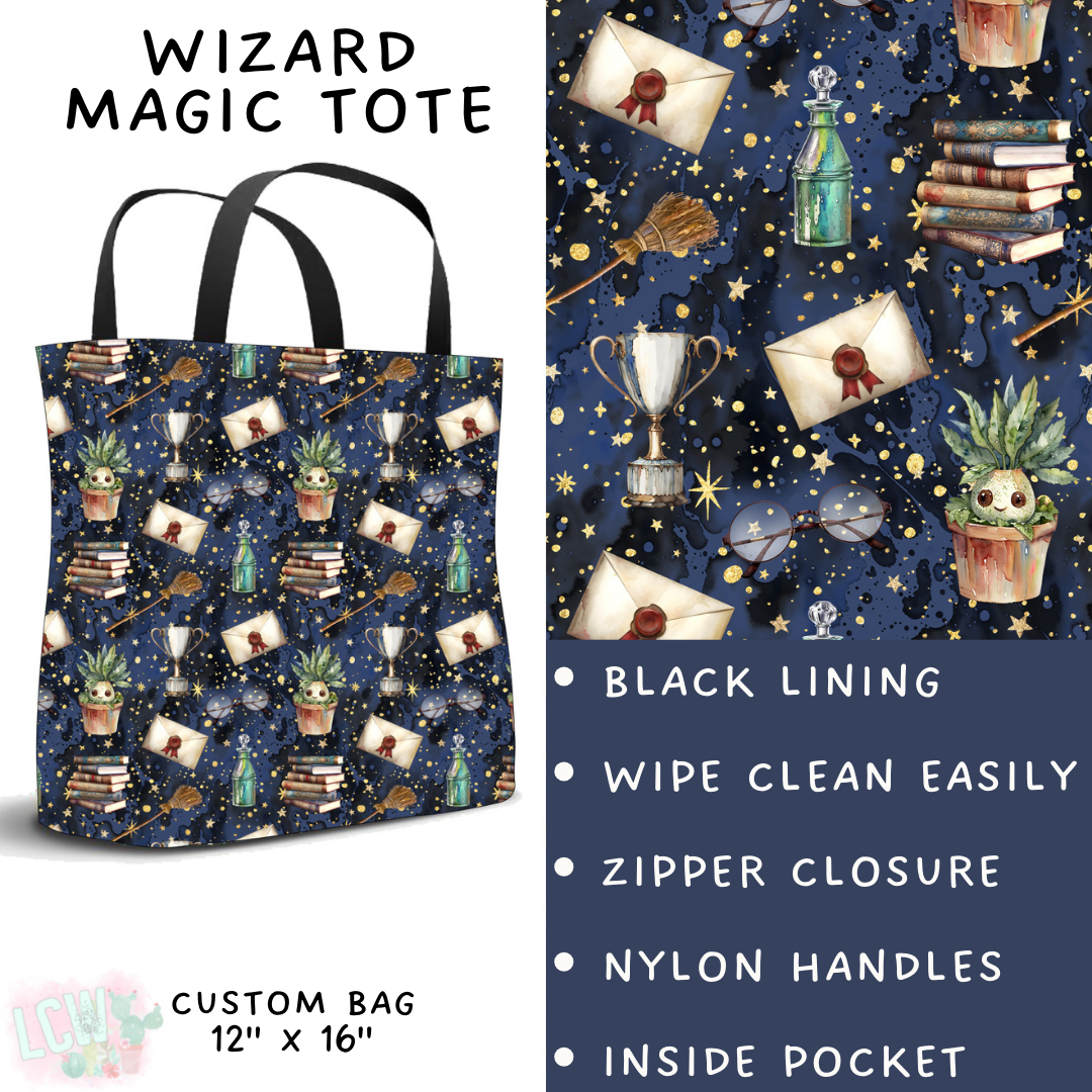 Batch #249 - October Request Run - Closes 12/6 - ETA late Jan - Wizard Magic Tote