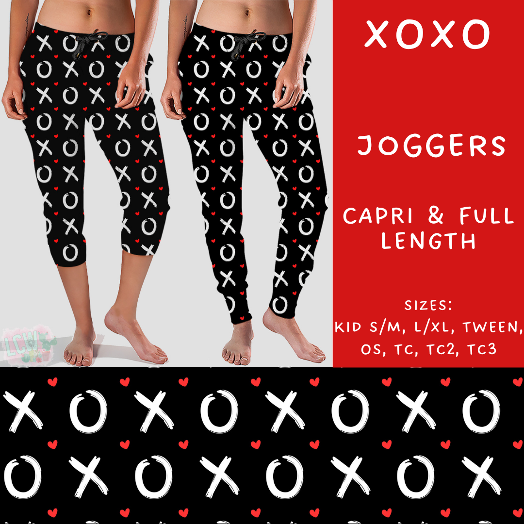 Batch #252 - Valentines Day - Closes 12/11 - ETA late Jan - XOXO Full and Capri Length Joggers (Copy)