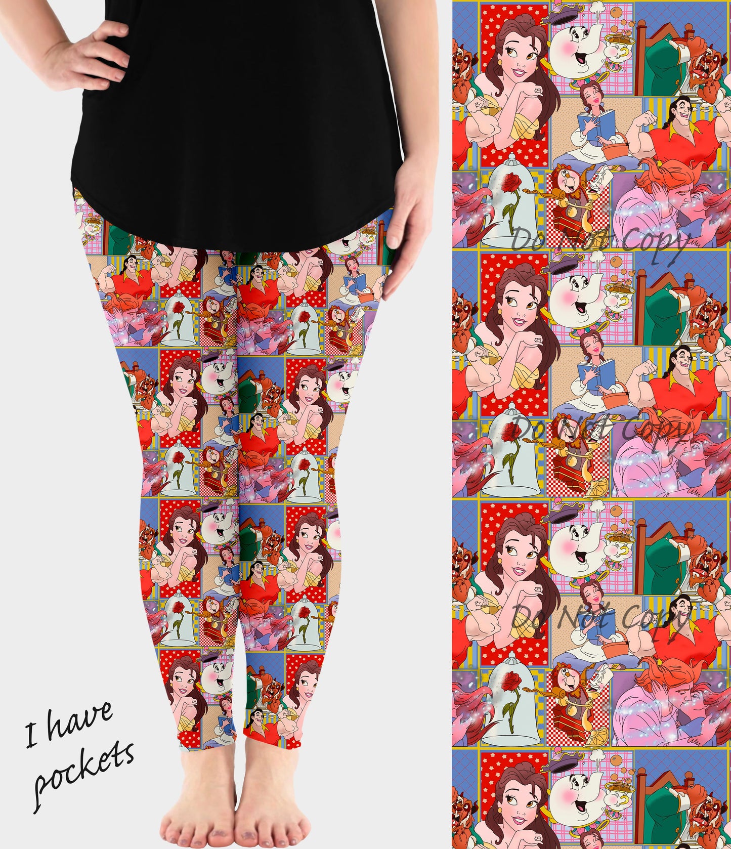 RTS - Beauty Patches Leggings w/ Pockets