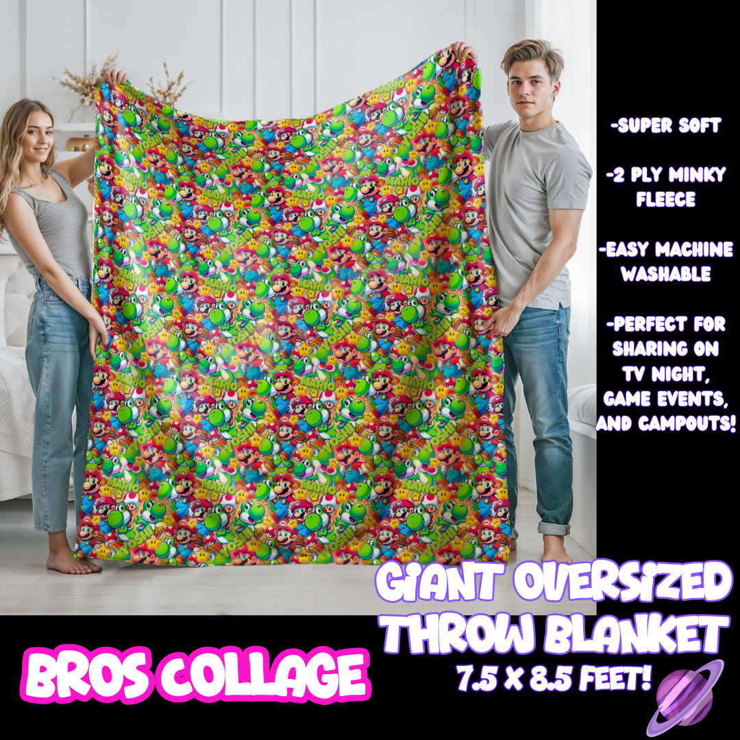 BROS COLLAGE- GIANT SHAREABLE THROW BLANKETS ROUND 10-PREORDER CLOSING 12/2