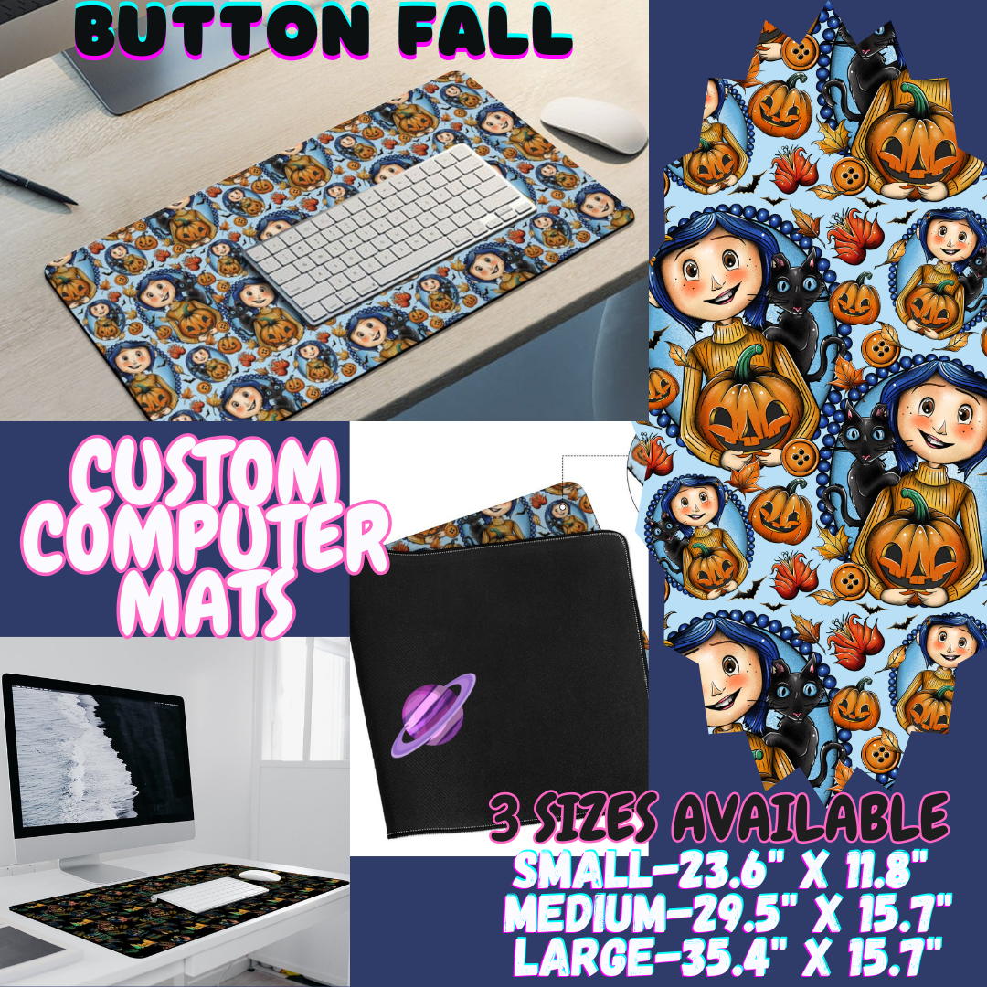 BUTTON FALL - COMPUTER MAT PREORDER CLOSING 12/6