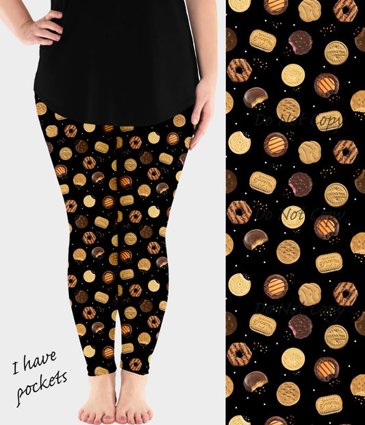 RTS - Cookie Crumble Leggings w/ Pockets