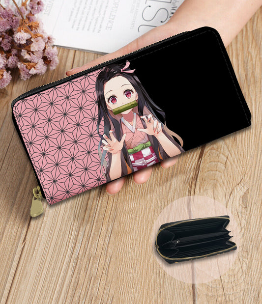 RTS - Demon Girl Zip Around Wallet w/ Wrist Strap