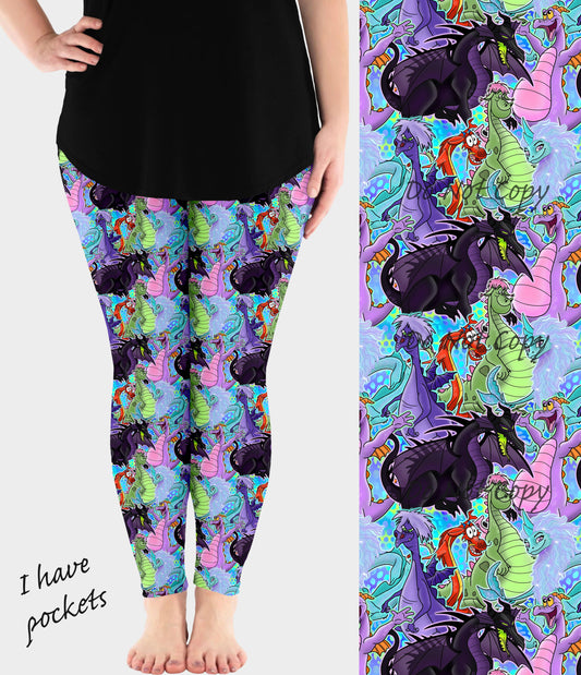 RTS - Dragon Mash Leggings w/ Pockets