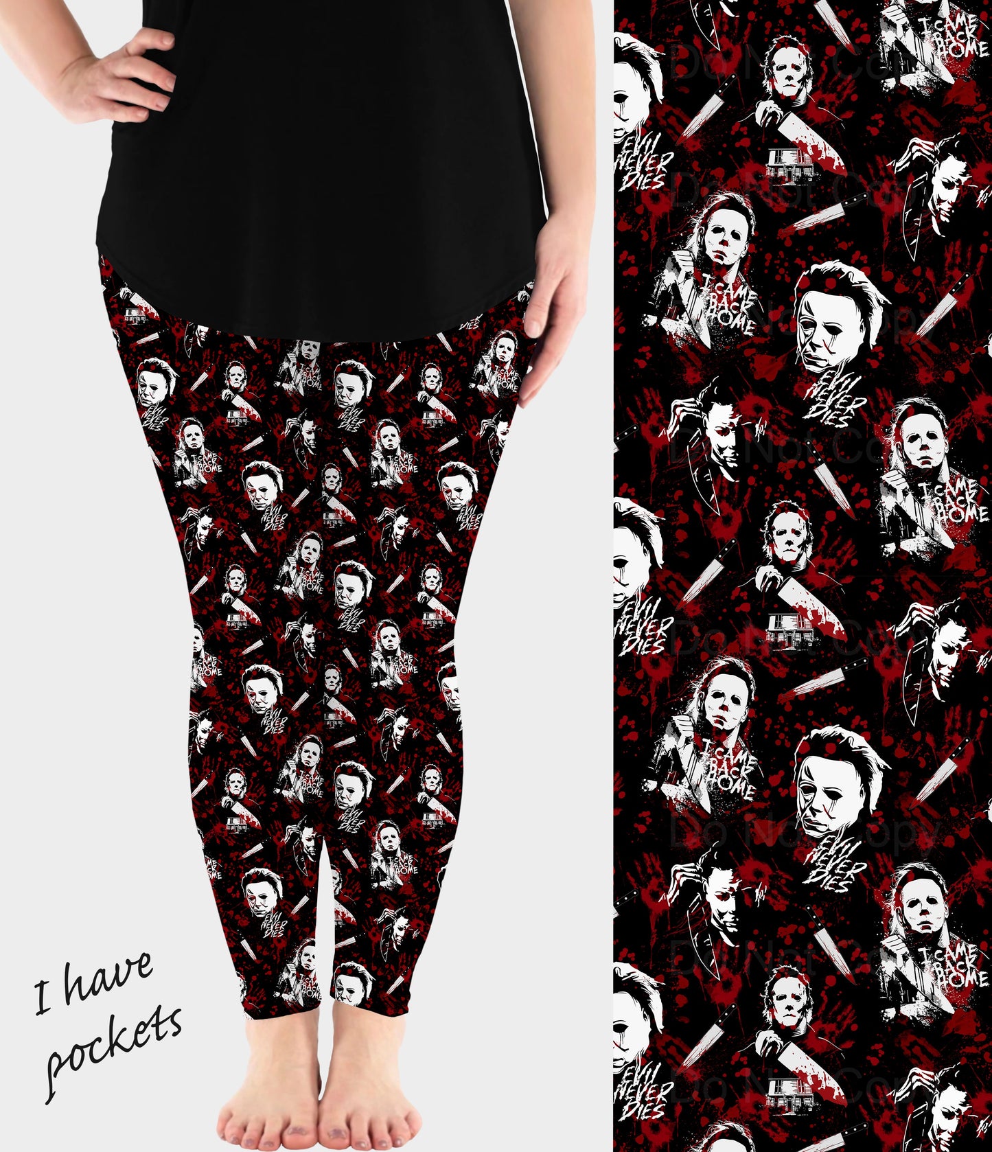 RTS - Evil Never Dies Leggings w/ Pockets