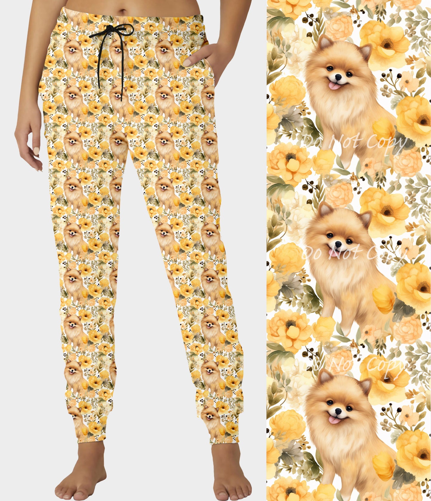 RTS - Floral Pomeranian Joggers