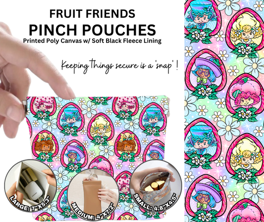 Preorder! Closes 12/5. ETA Feb. Fruit Friends Pinch Pouches in 3 Sizes