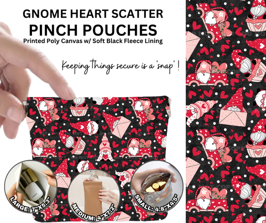 Preorder! Closes 12/5. ETA Feb. Gnome Heart Scatter Pinch Pouches in 3 Sizes