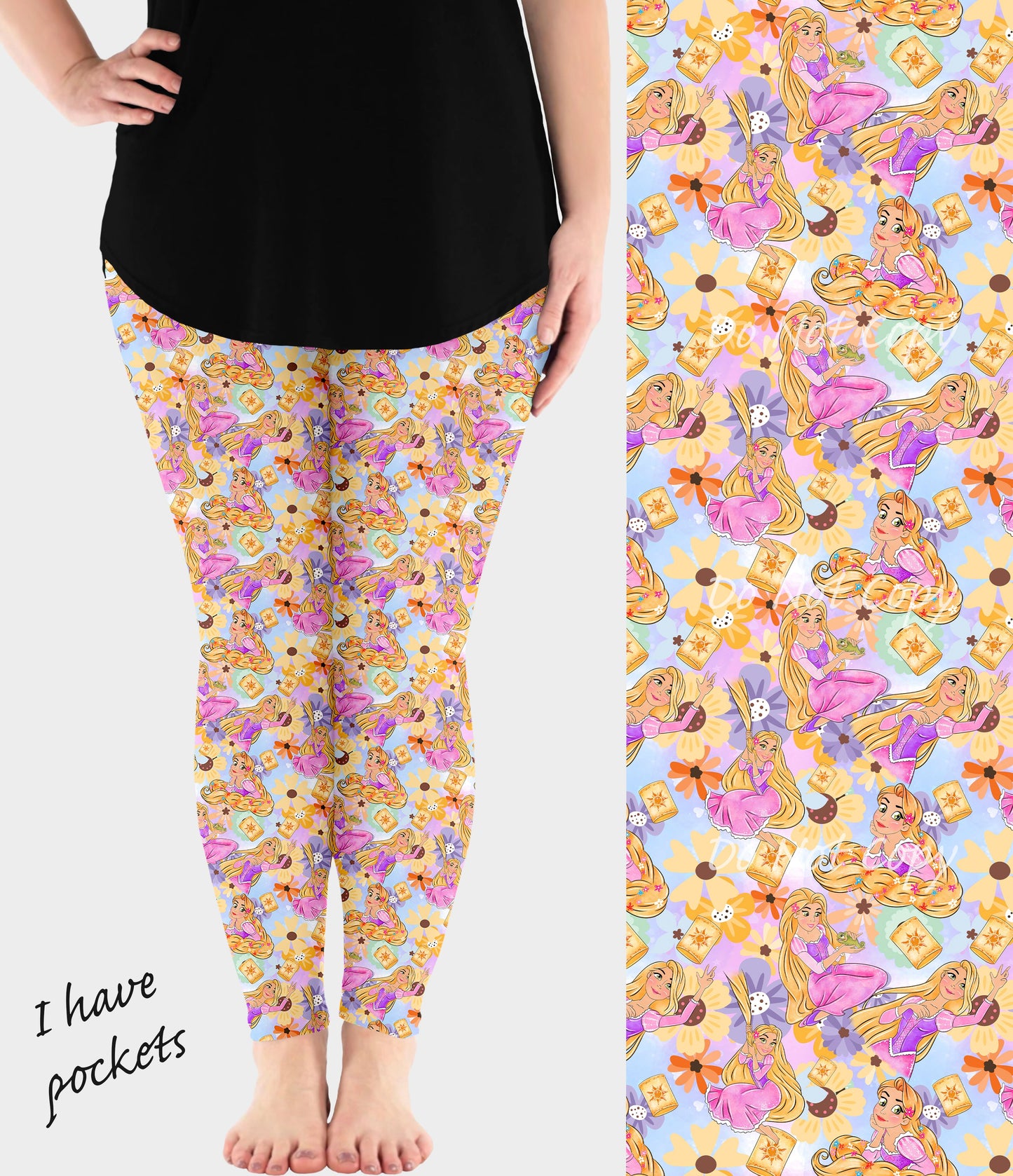 RTS - Hair and Lanterns Leggings w/ Pockets