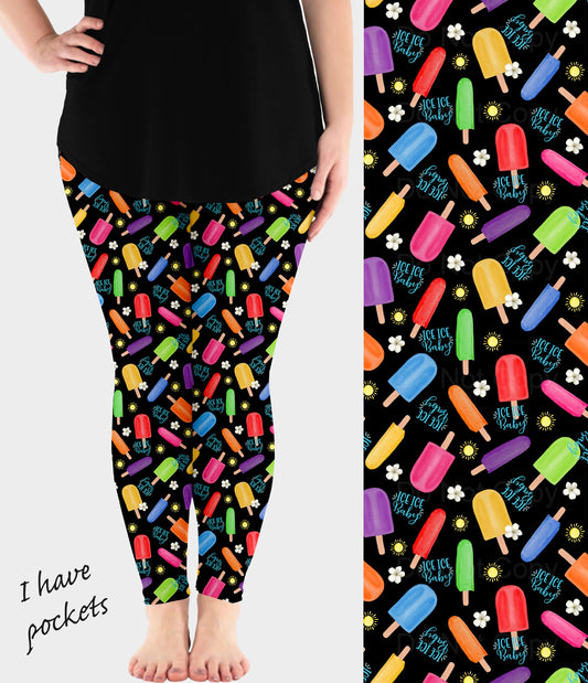 RTS - Ice Pop Baby Leggings w/ Pockets