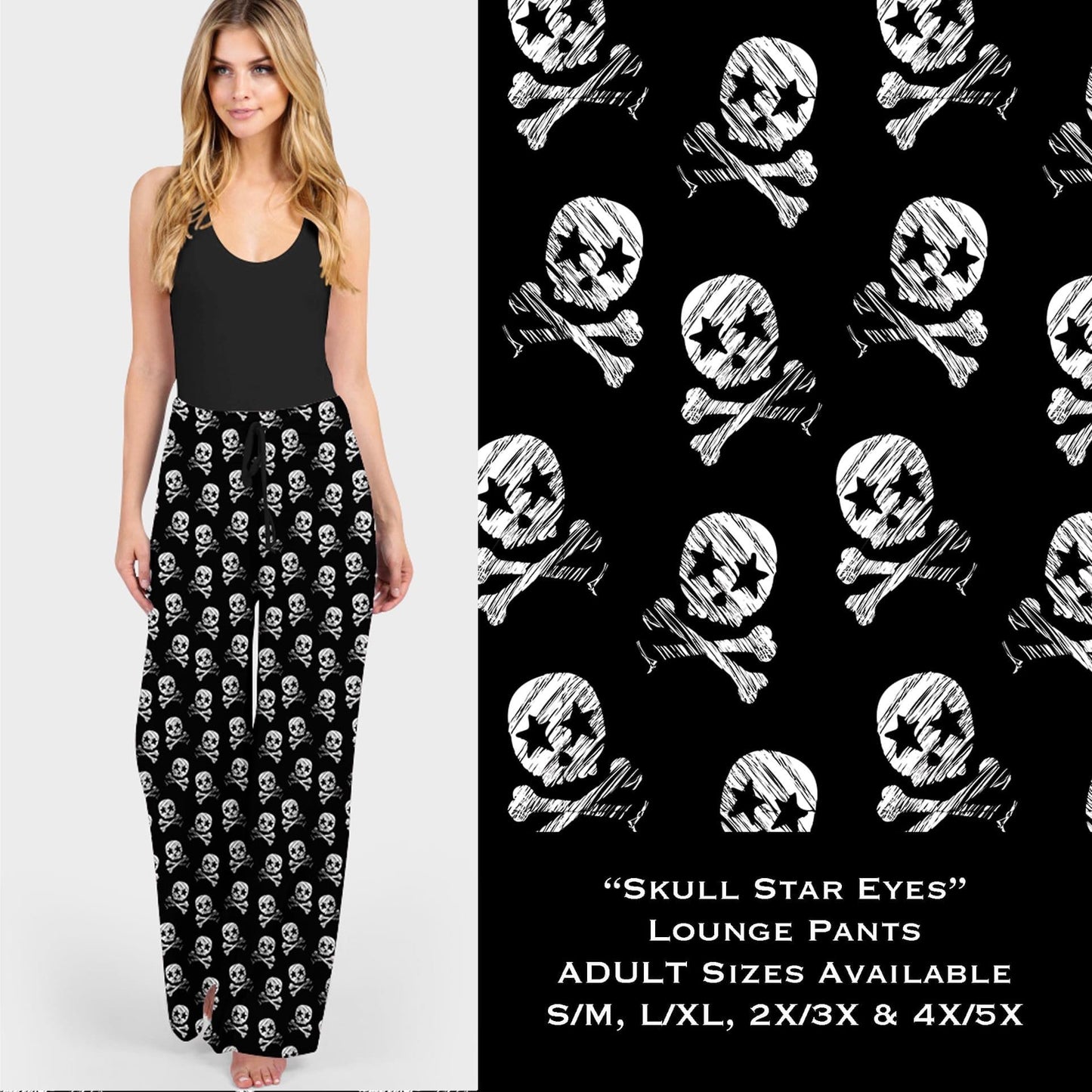 Skull Star Eyes - Lounge Pants