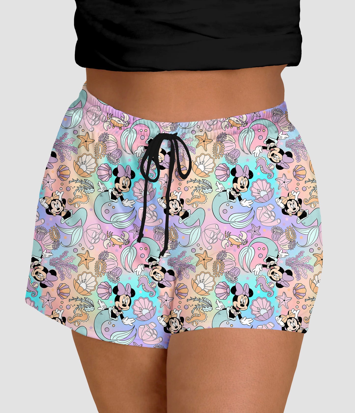 RTS - Mermaid Bows Jogger Shorts