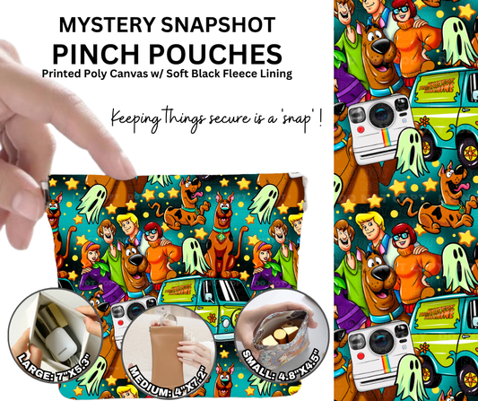 Preorder! Closes 12/5. ETA Feb. Mystery Snapshot Pinch Pouches in 3 Sizes