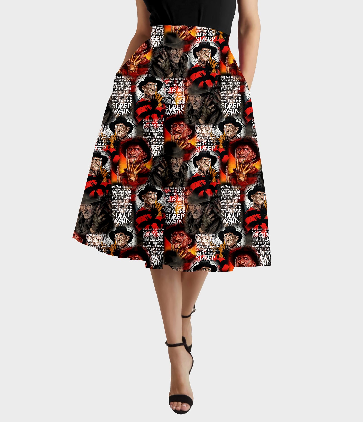 RTS - Never Sleep Swing Skirt w/ Pockets