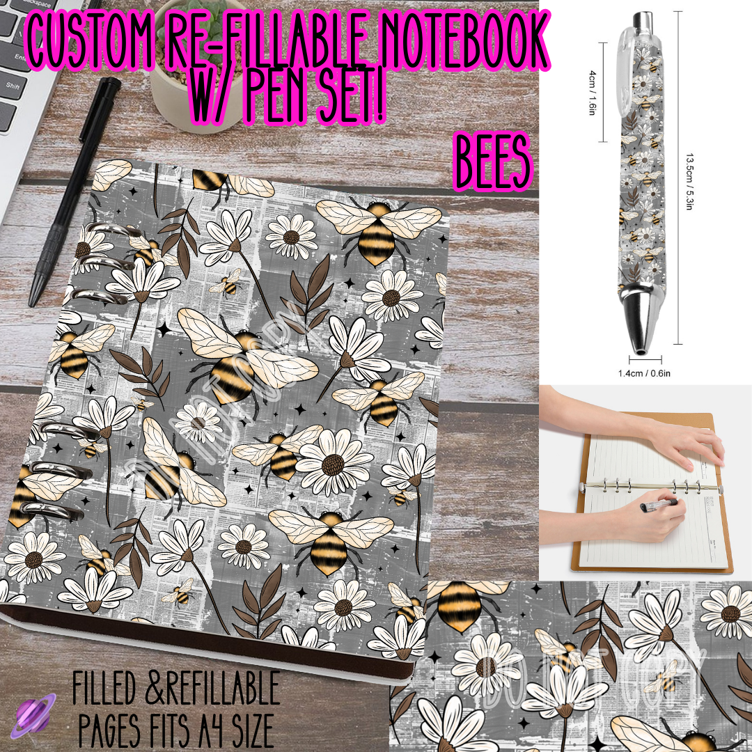 Bees -Matching Notebook & Pen Sets