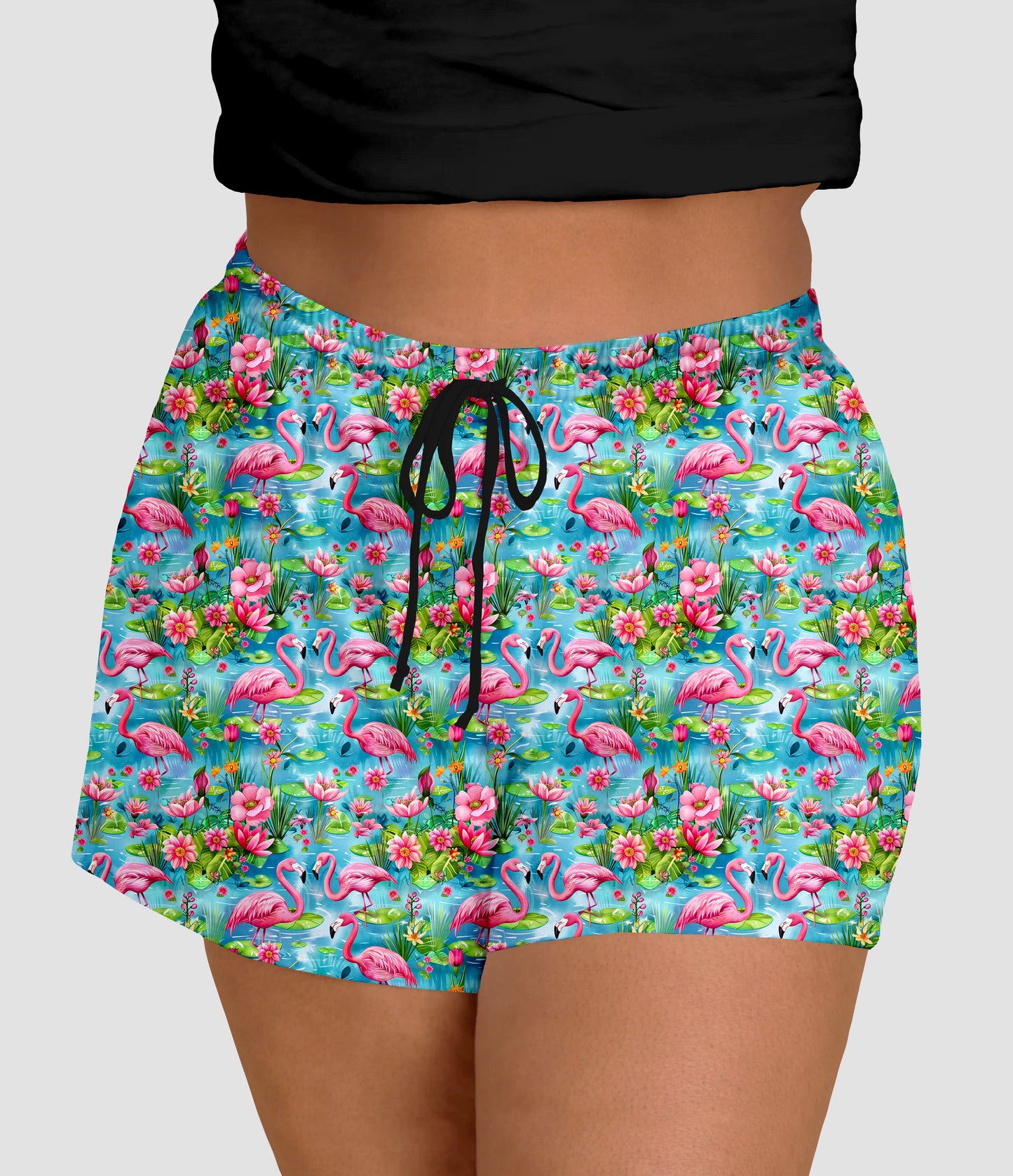 RTS - Pretty Flamingo Jogger Shorts