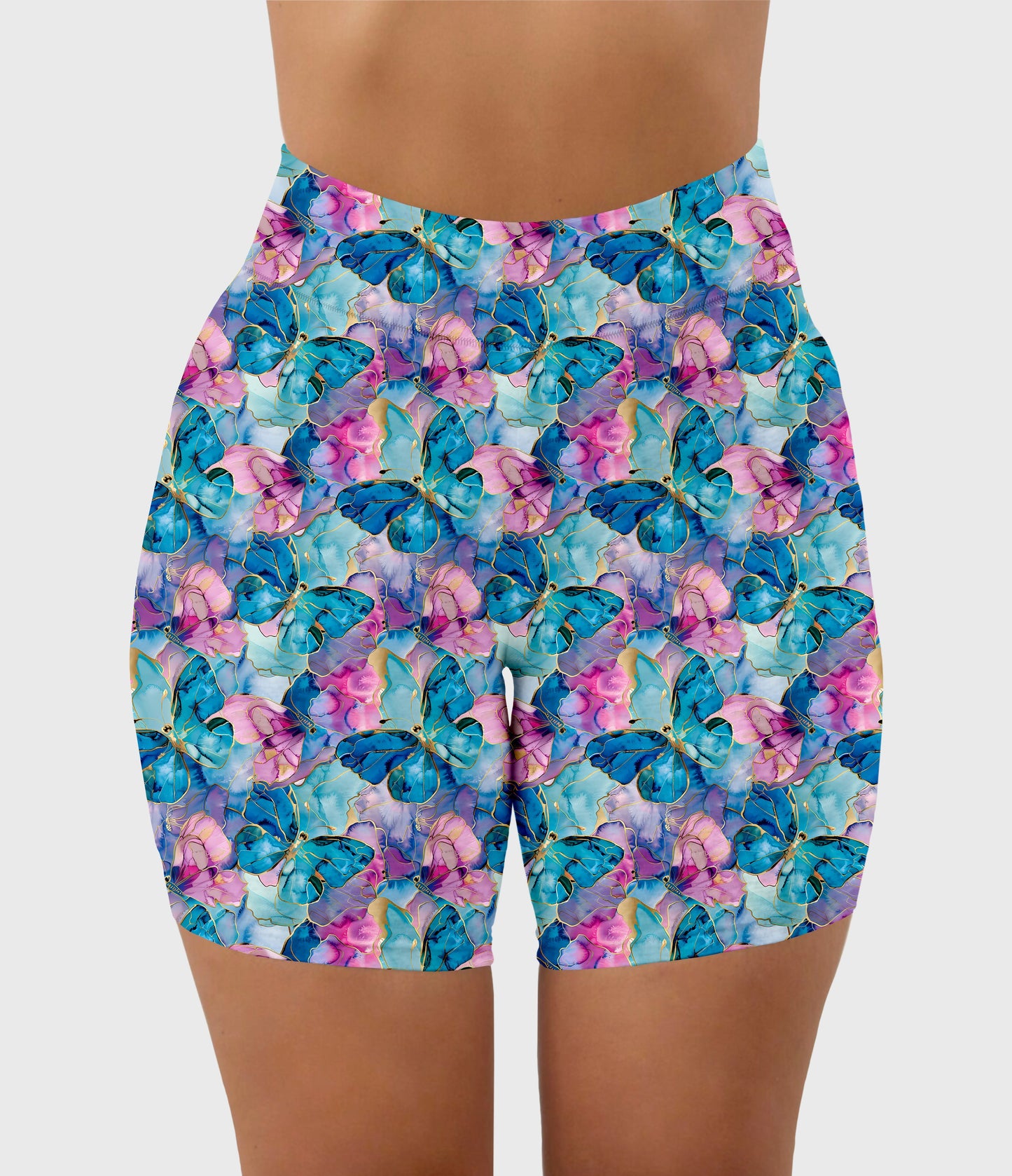 RTS - Radiant Butterflies Biker Shorts