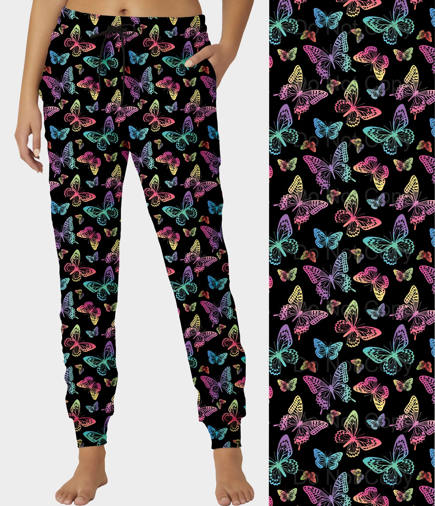 RTS - Rainbow Butterflies Joggers