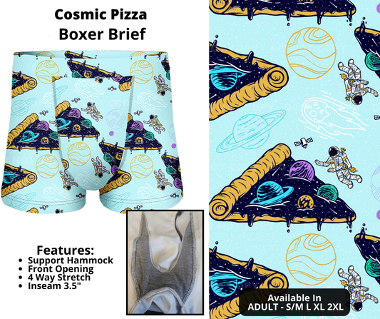 Preorder! Closes 12/12. ETA Feb. Cosmic Pizza Boxer Briefs