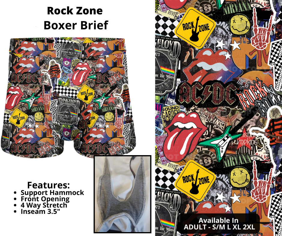 Preorder! Closes 12/12. ETA Feb. Rock Zone Boxer Briefs