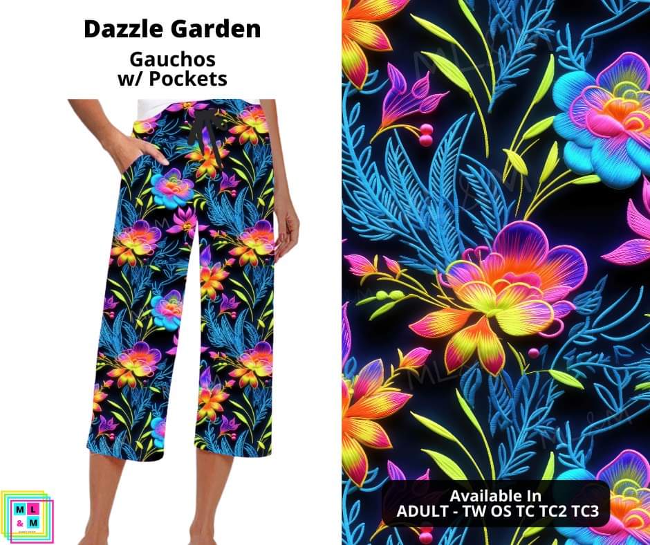 Dazzle Garden Capri Gauchos