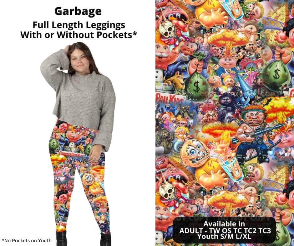 Garbage Full Length Leggings w/ Pockets