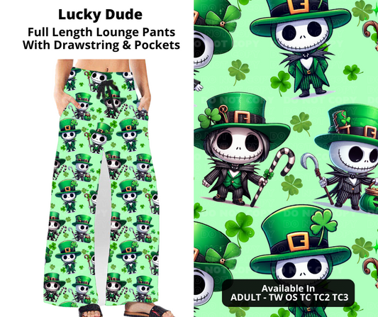 Preorder! Closes 12/11. ETA Feb. Lucky Dude Full Length Lounge Pants