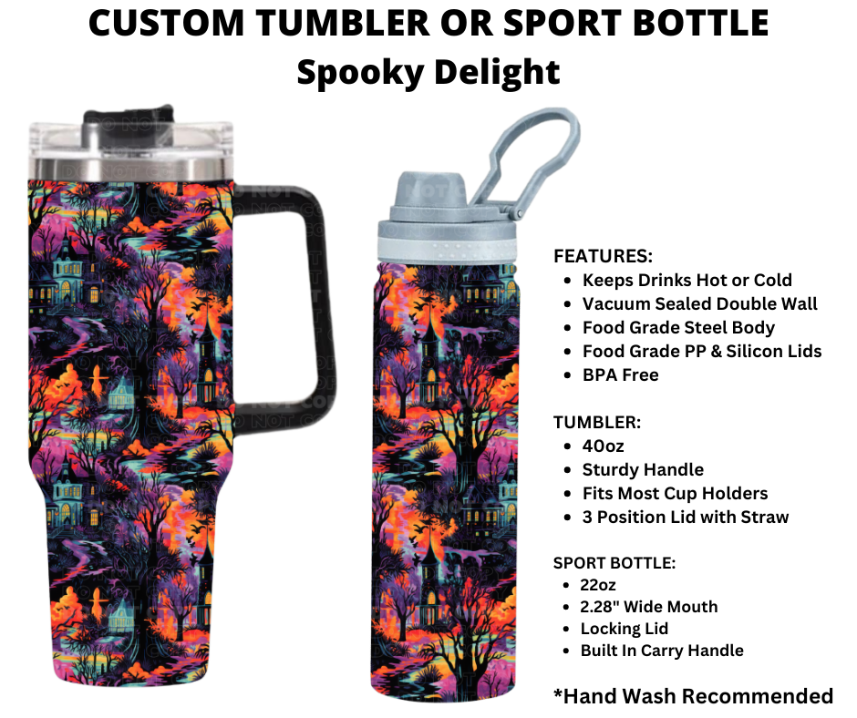 Spooky Delight Custom Tumbler