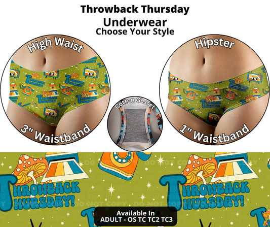 Preorder! Closes 12/12. ETA Feb. Throwback Thursday Hipster & High Waist Underwear