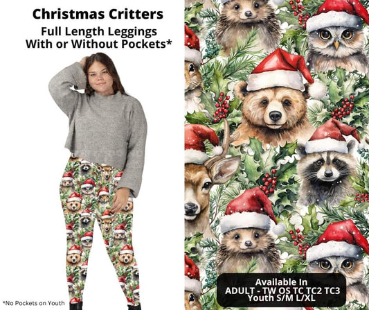 Christmas Critters Full Length Leggings w/ Pockets